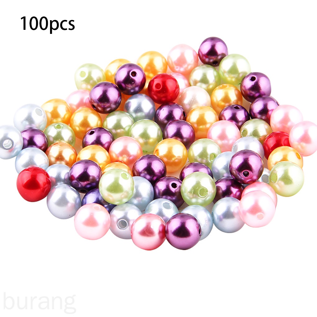 Set 100 Hạt Ngọc Trai Nhân Tạo Nhiều Màu Sắc Dùng Để Trang Trí Đồ Trang Sức/Thủ Công