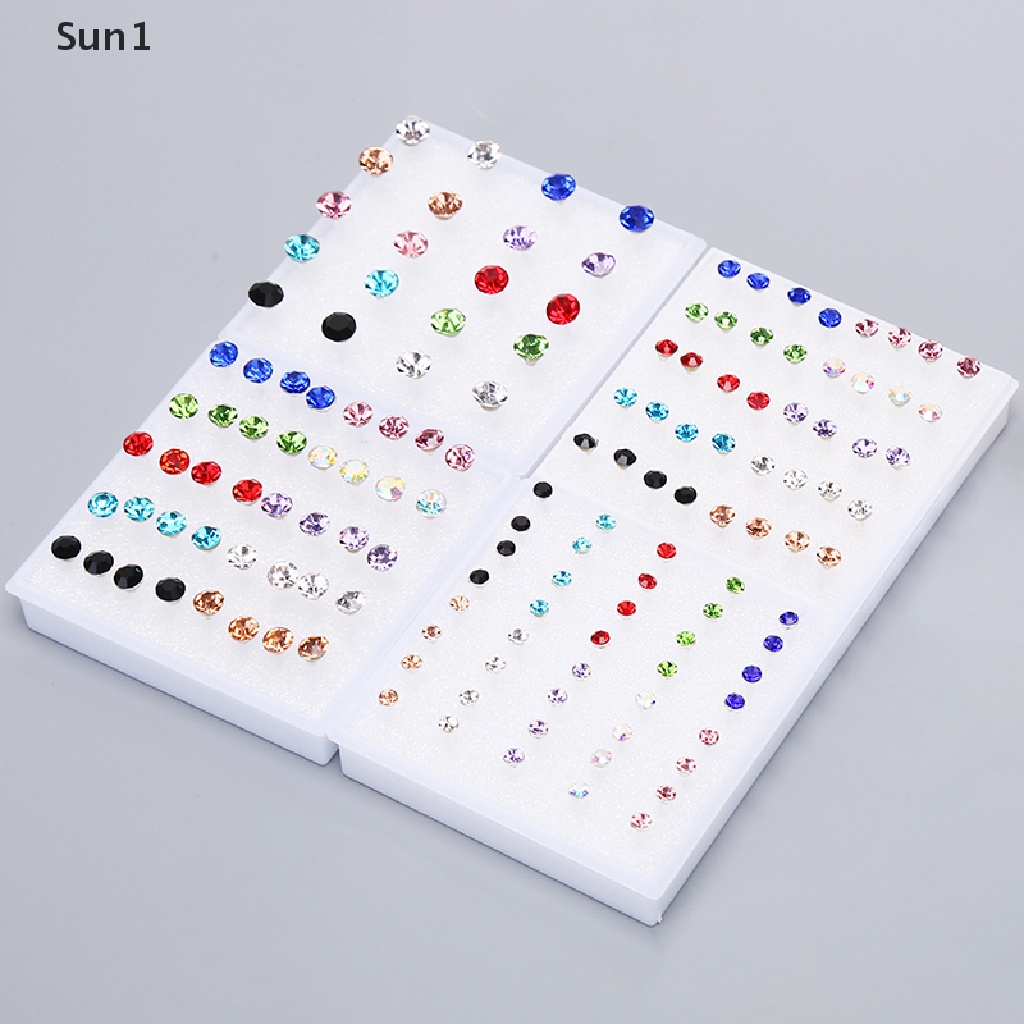 Set 10 / 20 Đôi Bông Tai Đính Đá Thời Trang Dành Cho Nữ