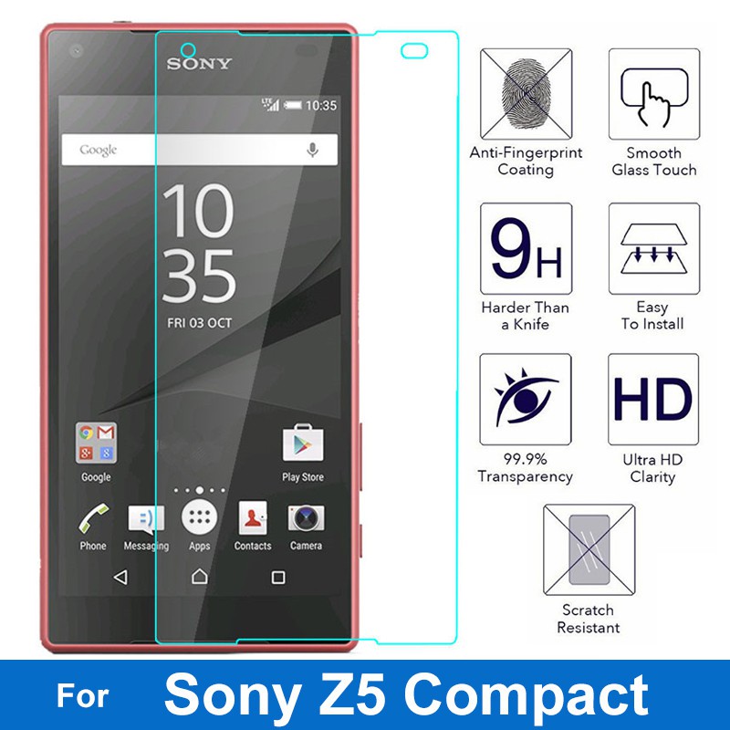 Kính Cường Lực Cho Sony Xperia Z1 Z2 Z3 Z4 Z5 X Xz1 Xz2 Compact Xz Xz1 Xz2 Z1Mini Z2 Z3 Z4 Z5