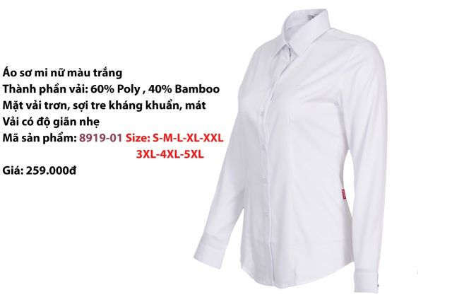 Áo Sơ Mi Thái Hòa màu trắng tinh khôi chất vải cực tốt | BigBuy360 - bigbuy360.vn