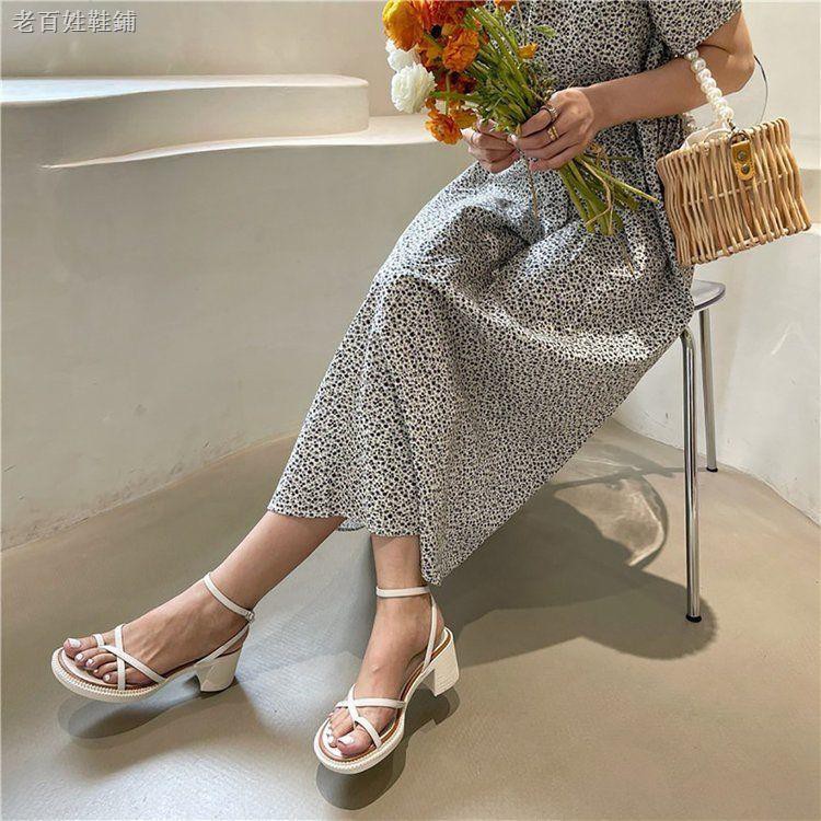 Giày Sandal Gót Vừa Thời Trang Nữ Sành Điệu 2021