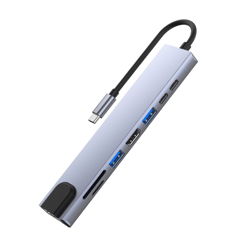 Bộ Chia 8 Cổng USB Type C Tốc Độ Cao ​​Đầu Chuyển Đổi Từ SD / PD USB3.0 Sang SD / PD Chất Lượng Cao