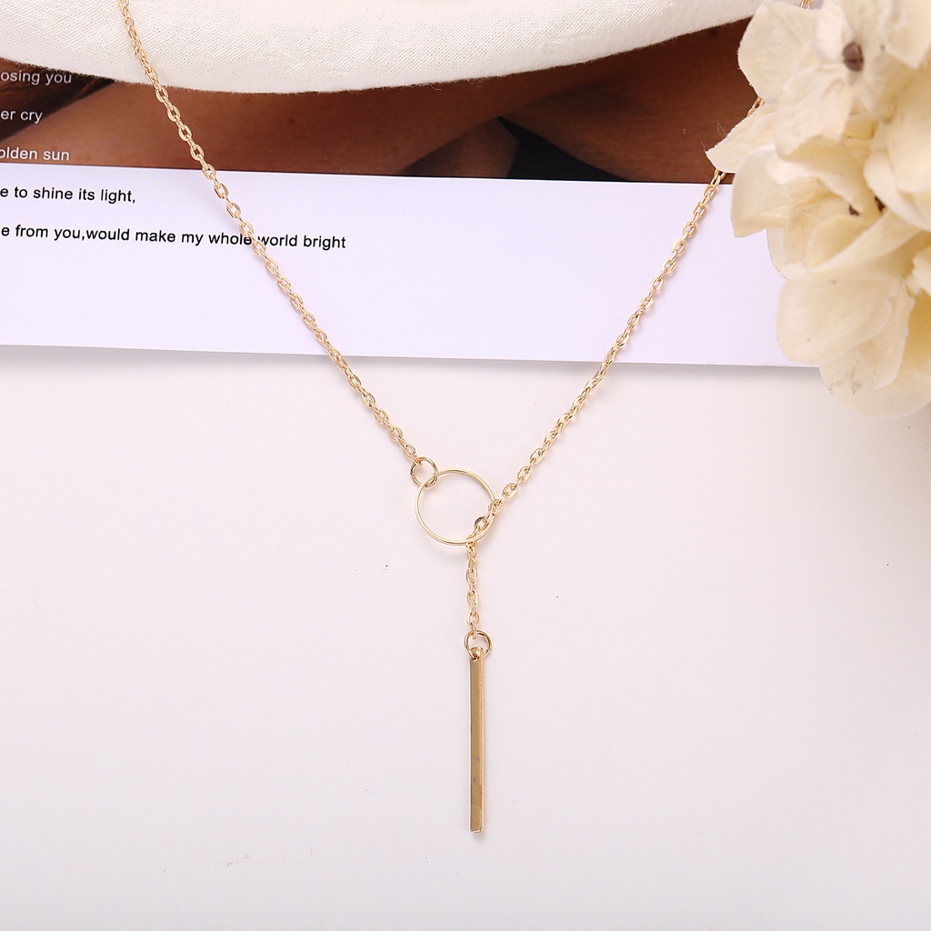 [Augustcloth | AugustJewelry] Dây chuyền/ vòng cổ hợp kim vòng đan vào thanh