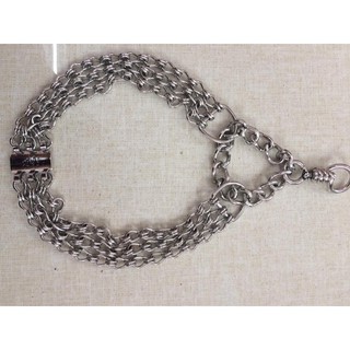 VÒNG CỔ INOX CHO CHÓ - VÒNG CỔ INOX BA LÁ CHO CHÓ TO