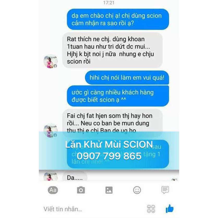 Lăn nách Scion giúp giảm hôi nách tận gốc 75ml