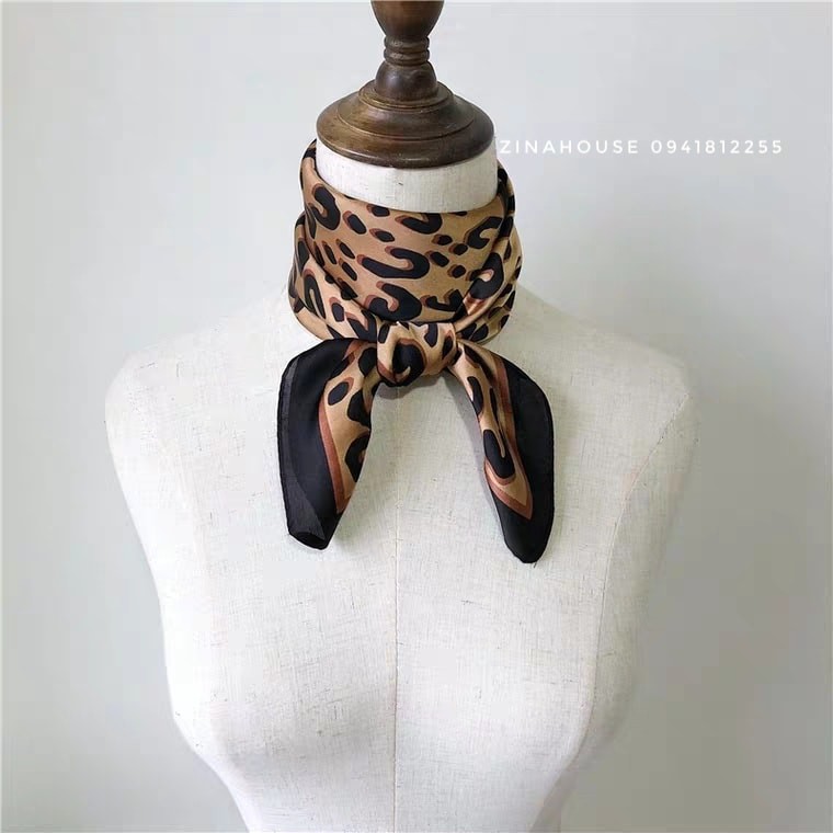 [Hàng mới] Khăn lụa vuông 70x70cm trẻ trung năng động