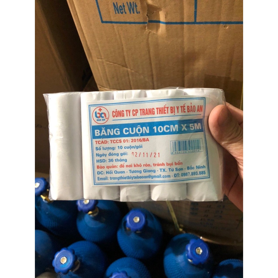 Băng cuộn Bảo An 10cmx5m, Túi/10 cuộn
