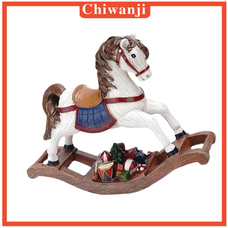 Mô Hình Ngựa Bập Bênh Bằng Nhựa Resin Phong Cách Bắc Âu Trang Trí Phòng Khách