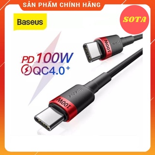 Cáp sạc nhanh baseus cổng type-c pd 100w / 60w - hàng chính hãng - typec to type c 60w sạc nhanh pd
