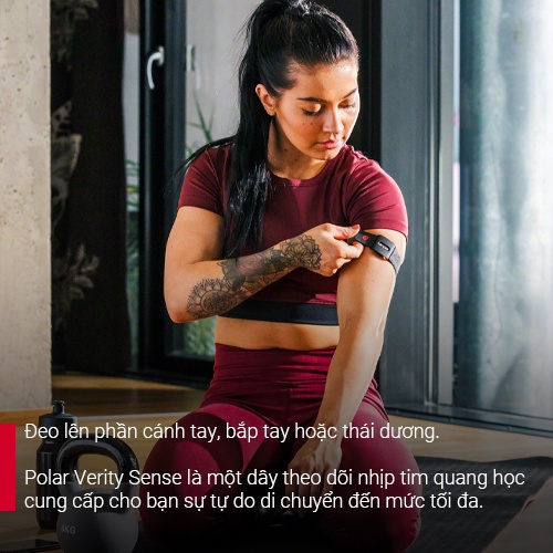 Dây Đeo Tay Cảm Biến Đo Nhịp Tim Polar Verity Sense - Bảo hành chính hãng 12 tháng