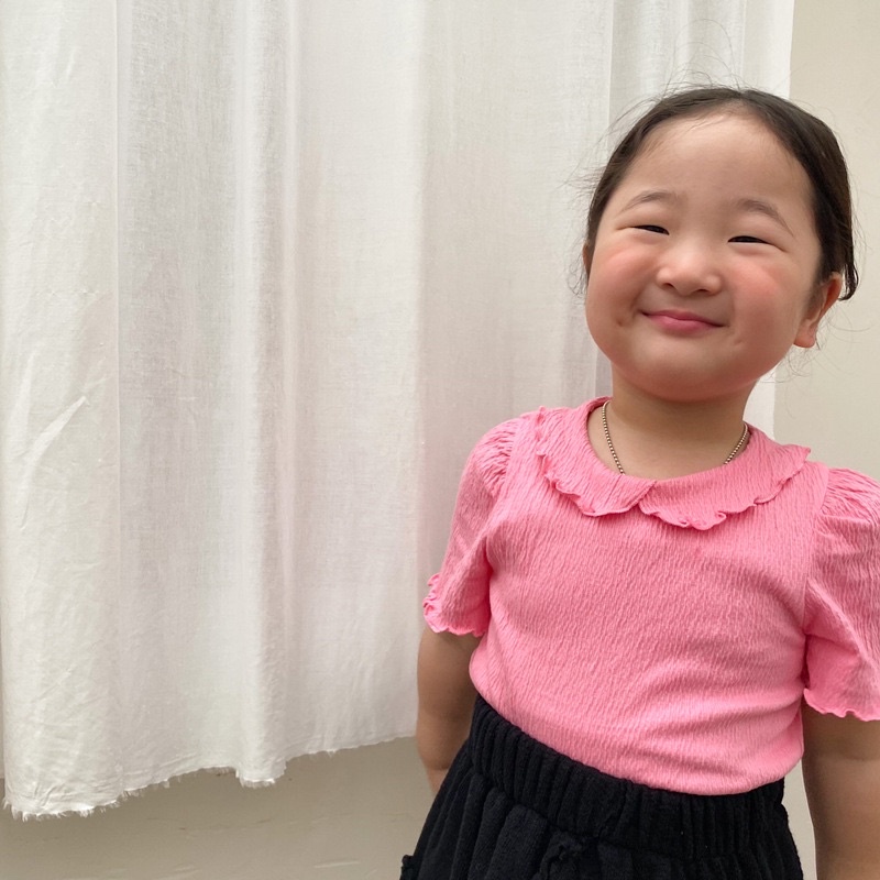 cổ sen cách điệu, phong cách Hàn Quốc cho bé gái Memit