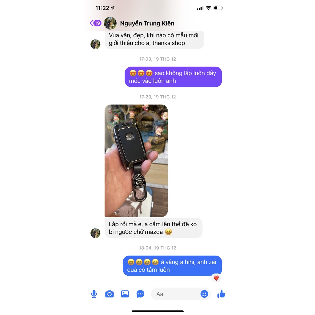 Vỏ ốp chìa khoá xe hơi - ô tô Mazda CX5 , Mazda6 ,2, fomr 3 nút cao su M08-A2 dolashop