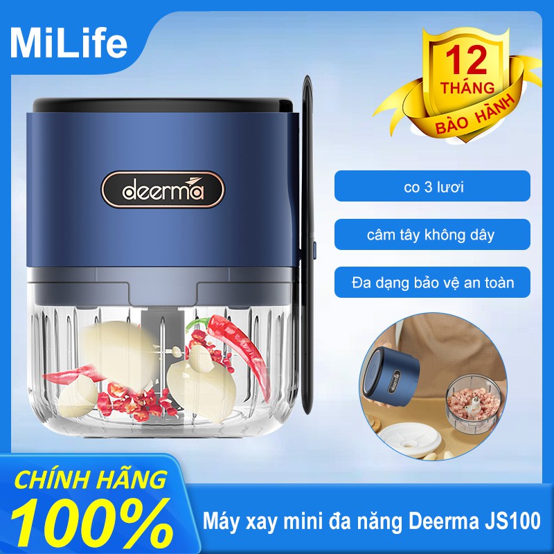 Máy xay mini đa năng di động tích điện  Deerma JS100