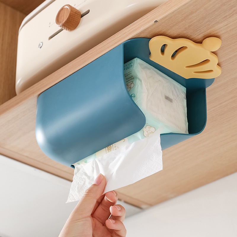 Hộp đựng khăn giấy treo tường hình vương miện dành cho phòng khách