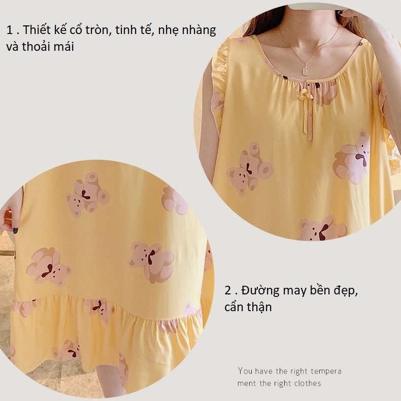 Váy đuôi cá dáng dài cho nữ, váy sát nách nhún bèo vải lanh mềm mát, họa tiết trẻ trung, freesize 45 - 75 kg