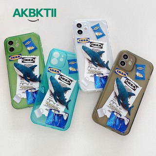 Pillow Shark Print 360 soft phone case for iPhone 12 12Pro 12ProMax 11 Pro Xs Max X Xr 8 7 Plus