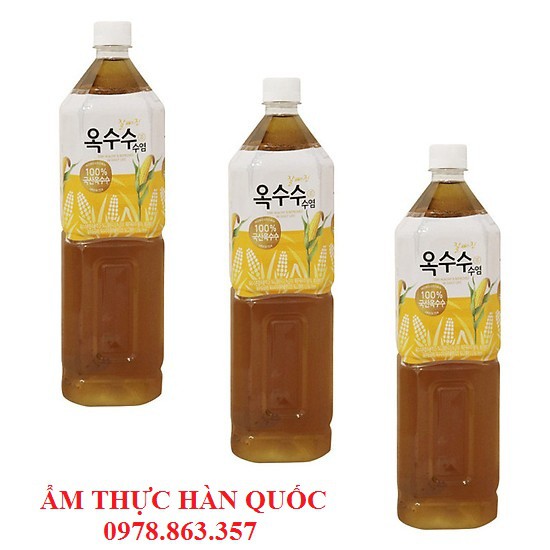 Nước Trà Râu Ngô Woongjin Nhập khẩu Hàn Quốc Chai 1,5L