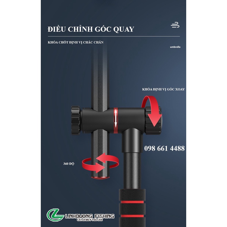 Ô câu cá MC 2 tầng xoay 360