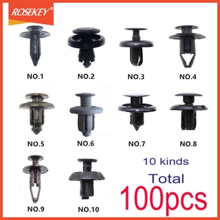 Set 100 đinh tán nhựa chuyên dùng cho xe hơi