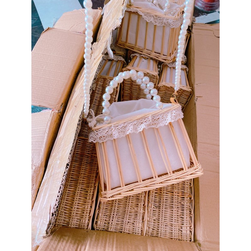 túi cói đi biển