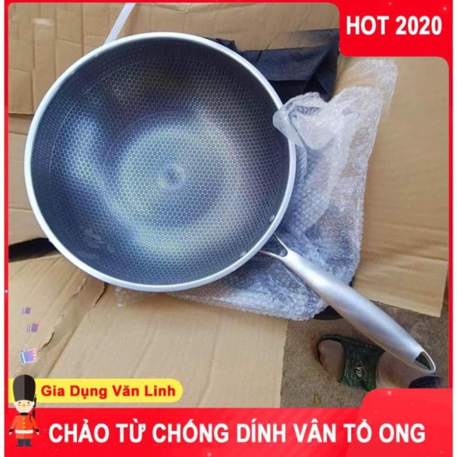 Chảo vân tổ ong sâu lòng size 32cm siêu chống dính