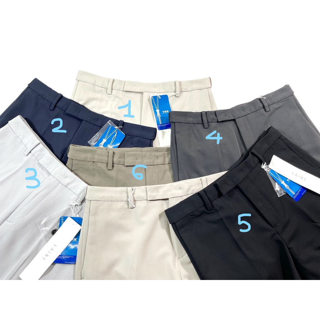 Quần âu nam LAINE xuất Hàn form Slim Traight Fit