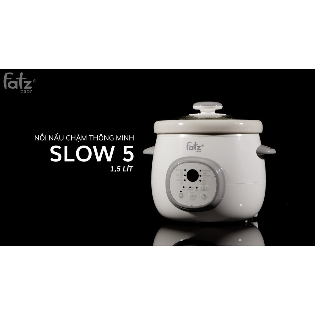 Nồi nấu chậm thông minh hẹn giờ Fatzbaby SLOW 5 FB9115ZT 1.5 lít