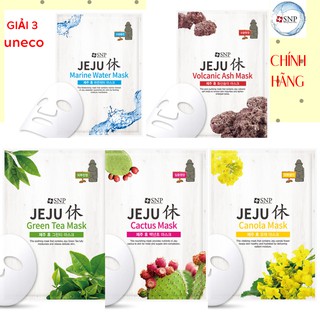 Mặt Nạ Jeju SNP Trà Xanh Thư Giãn Giảm Mụn Cấp Ẩm Khoán Chất Làm Sạch Lỗ Chân Lông