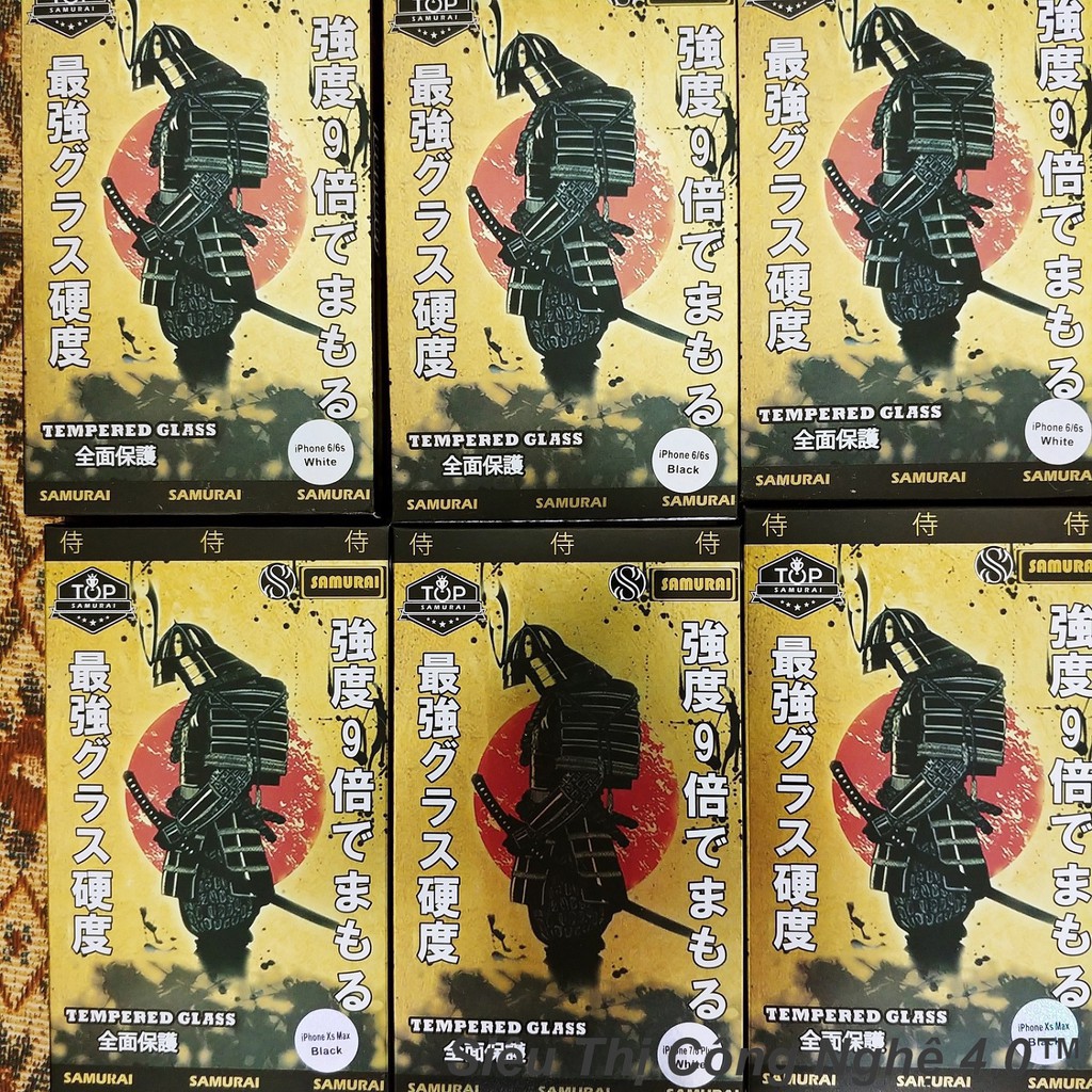 Kính cường lực full màn hình Iphone 6 7 8 X XS XR 11 pro max Samurai xịn hơn kingkong