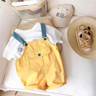 Set yếm kèm áo mặt cười cho bé