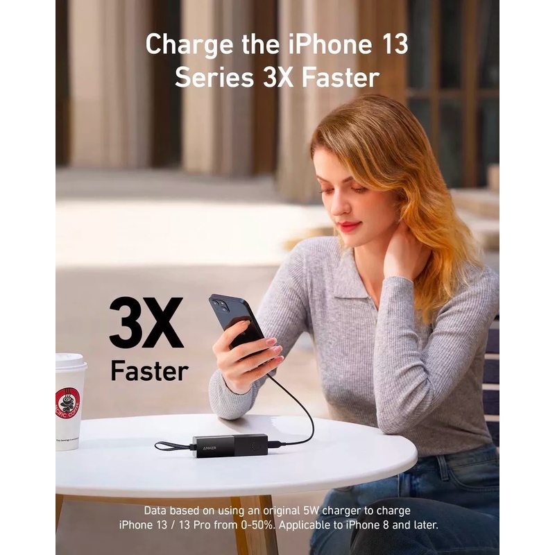 Củ sạc kiêm pin dự phòng Anker PowerCore Fusion 5000mah - A1633 sạc nhanh 20w ip 13 14