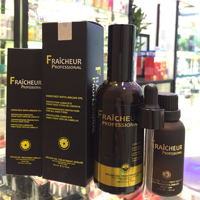 Tinh dầu dưỡng tóc Fraicheur, chiết xuất argan  Fraicheur Argan Oil Treatment 30ml
