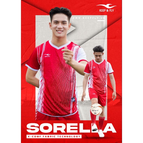 Quần Áo Đá Bóng SORELLA Keep & Fly Với Thiết Kế Phối Màu Lạ Mắt Và Chất Vải Độc Quyền