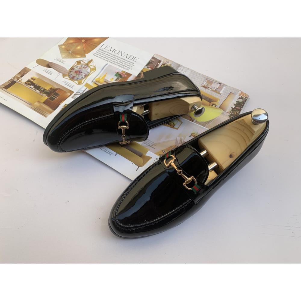 GIÀY TÂY NAM DA BÓNG KHÓA KIM LOẠI VÀNG [HÀNG ĐẸP] | BigBuy360 - bigbuy360.vn