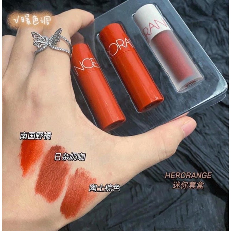 {Mẫu mới } Sét son HERORANGE best Warm &amp; Cool Tint