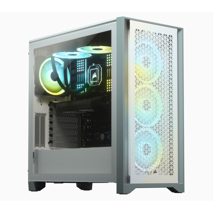 Vỏ Case máy tính Corsair 4000D Airflow TG White (CC9011201 WW) Hàng Chính Hãng