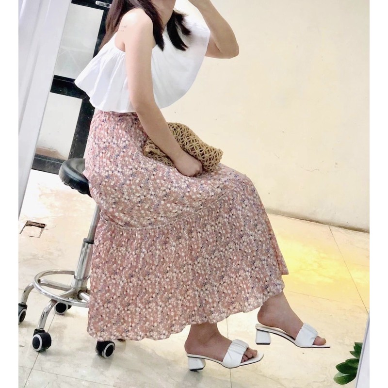[Ảnh thật] Chân váy hoa nhí