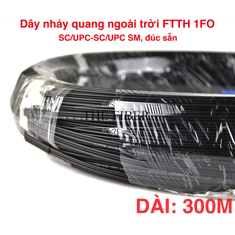 Dây nhảy quang ngoài trời SC/UPC-SC/UPC dài 300m 1FO SM (FTTH)