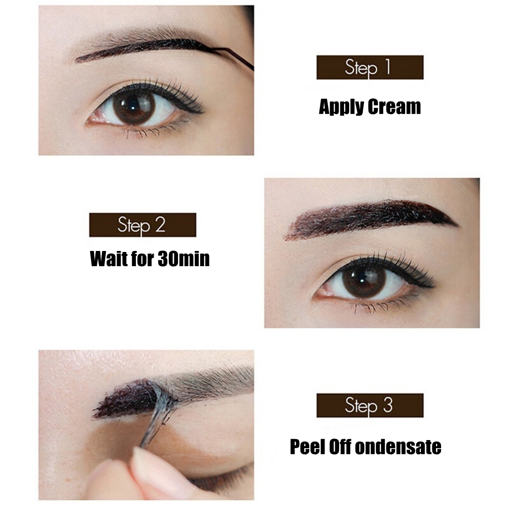 XIANSTORE Women Beauty Makeup Henna Tattoo Tint Waterproof Long Lasting Eyebrow Enhancers