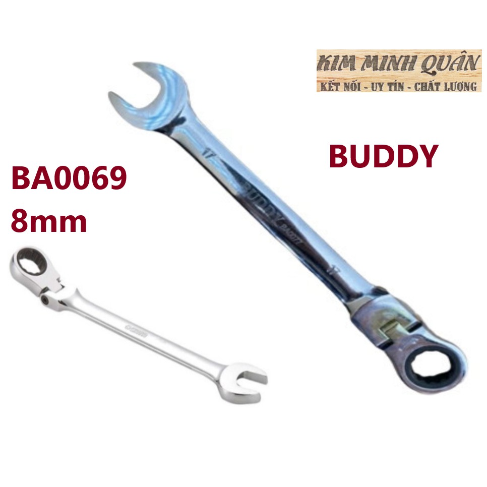 Cờ Lê Tự Động Lắc Léo Công Nghệ JAPAN 8mm BA0069 BUDDY