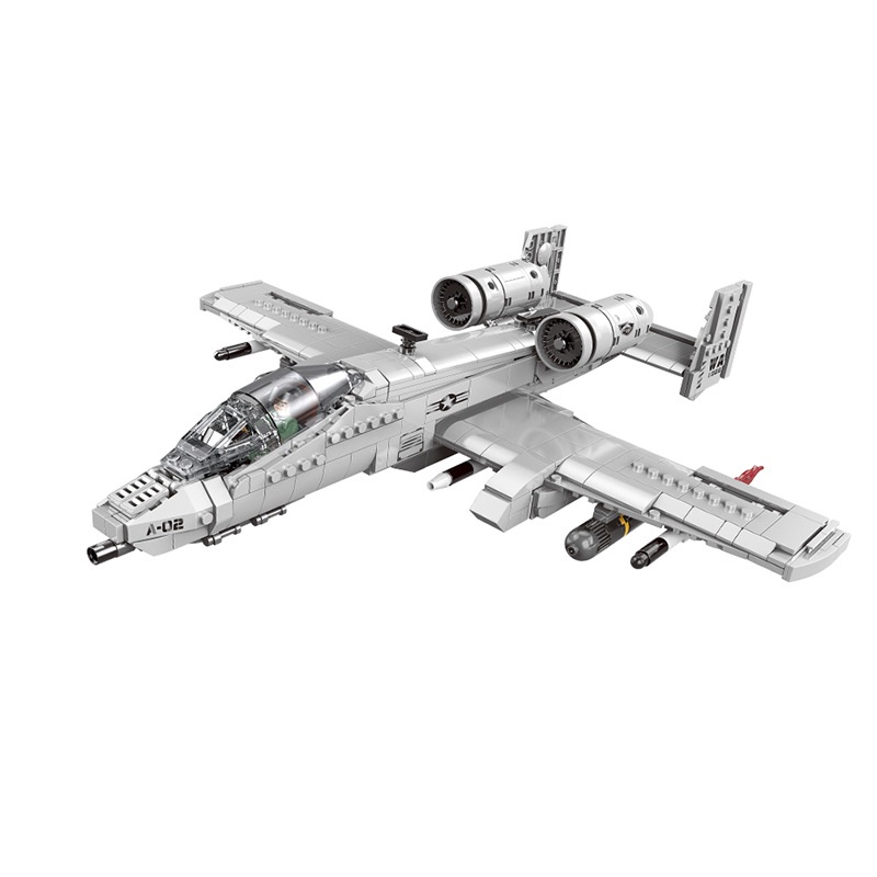 961 Mô Hình Lắp Ráp Máy Bay Chiến Đấu MOC WW2 A-10 Thunderbolt Hog Mới