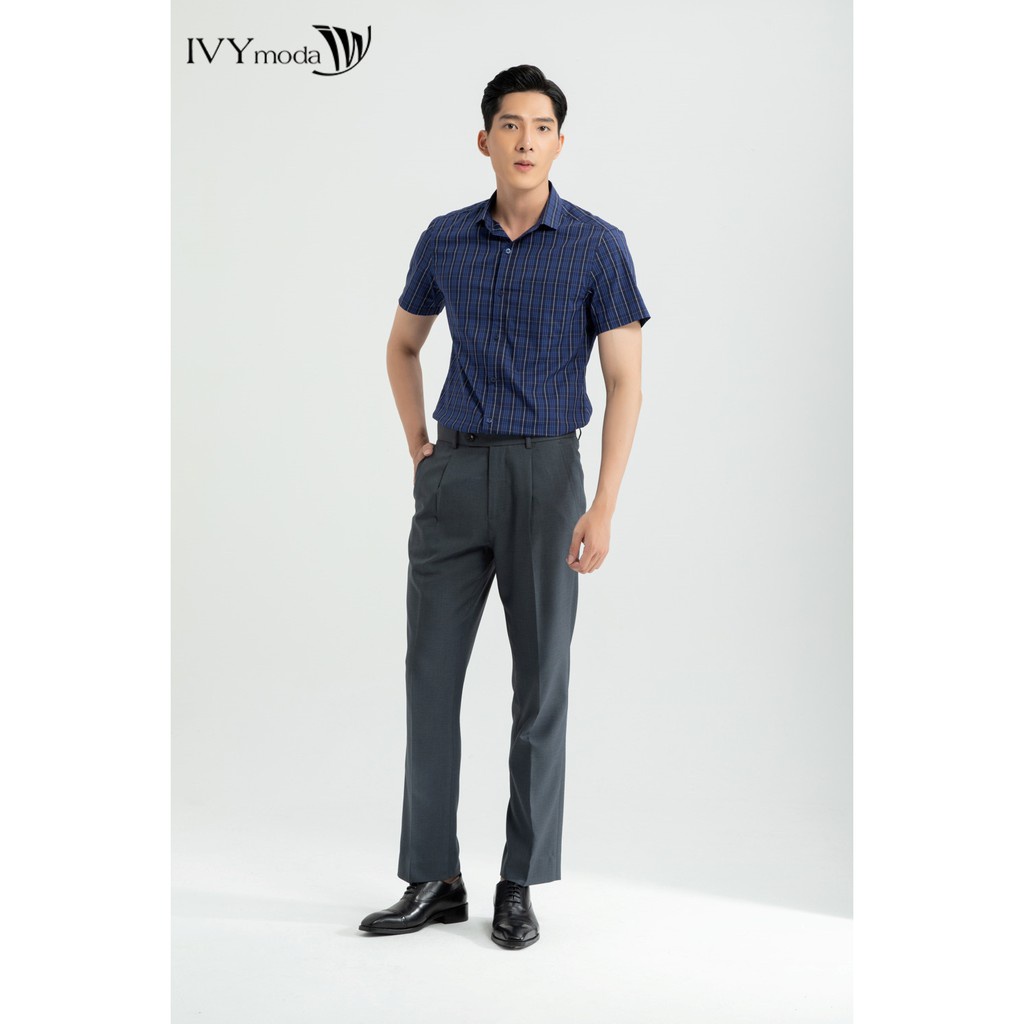 [NHẬP WABRTL5 GIẢM 10% TỐI ĐA 50K ĐH 250K ]Quần âu nam dáng Regular IVY moda MS 22E3010