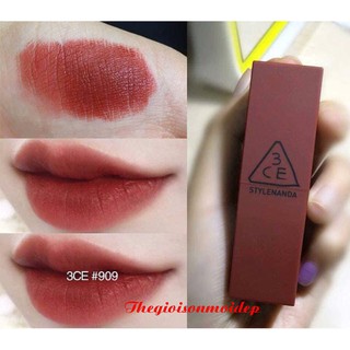 Son 3CE matte màu 909 Smoked Rose