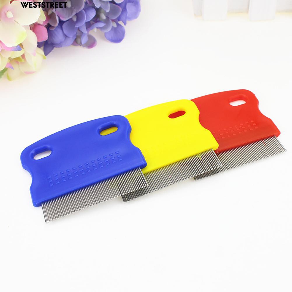 Lược chải làm sạch lông cho cún cưng mèo con bằng thép không gỉ