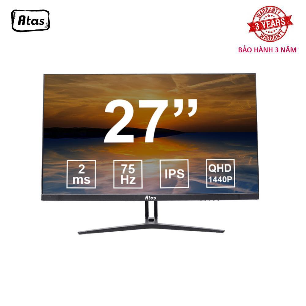 Màn hình máy tính 27 inch 2K ATAS MD270B - Tần số quét 75HZ - Tấm nền IPS - BH 3 năm