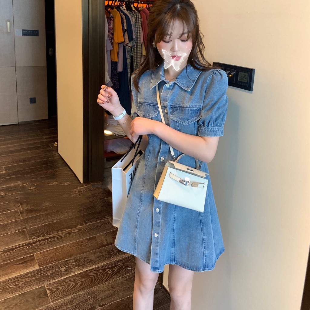 Đầm denim ulzzang