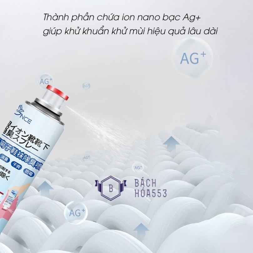 Bình xịt khử mùi giày chống hôi chân NCE 260ml