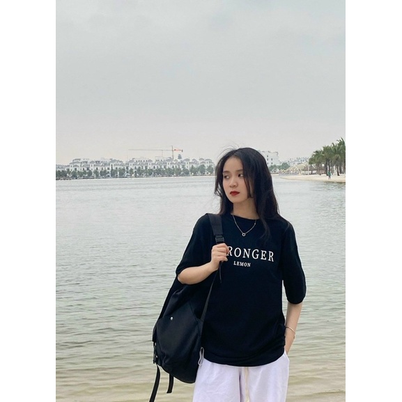ÁO THUN TAY LỠ COTTON STRONGER FORM UNISEX NAM NỮ (kèm ảnh thật)