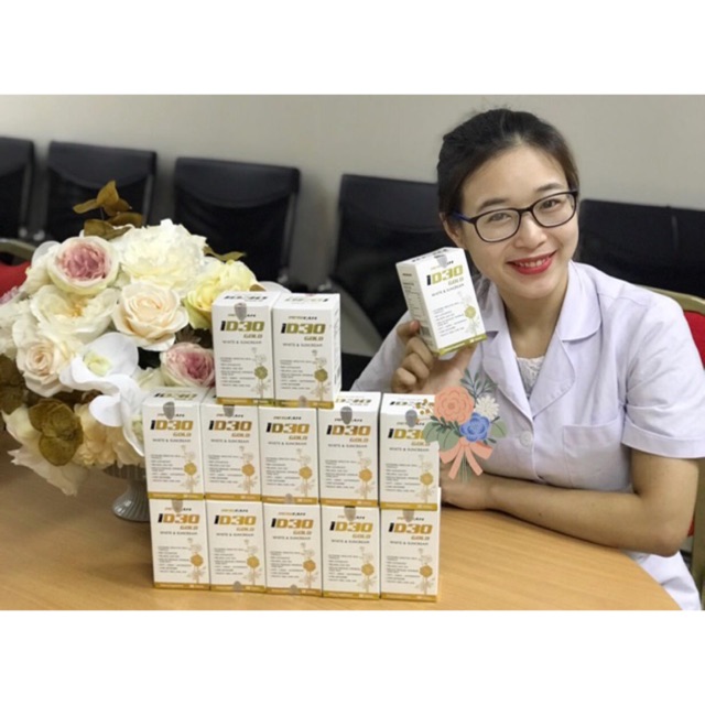 [Chính hãng] Viên uống chống nắng ID30 Gold white & suncream