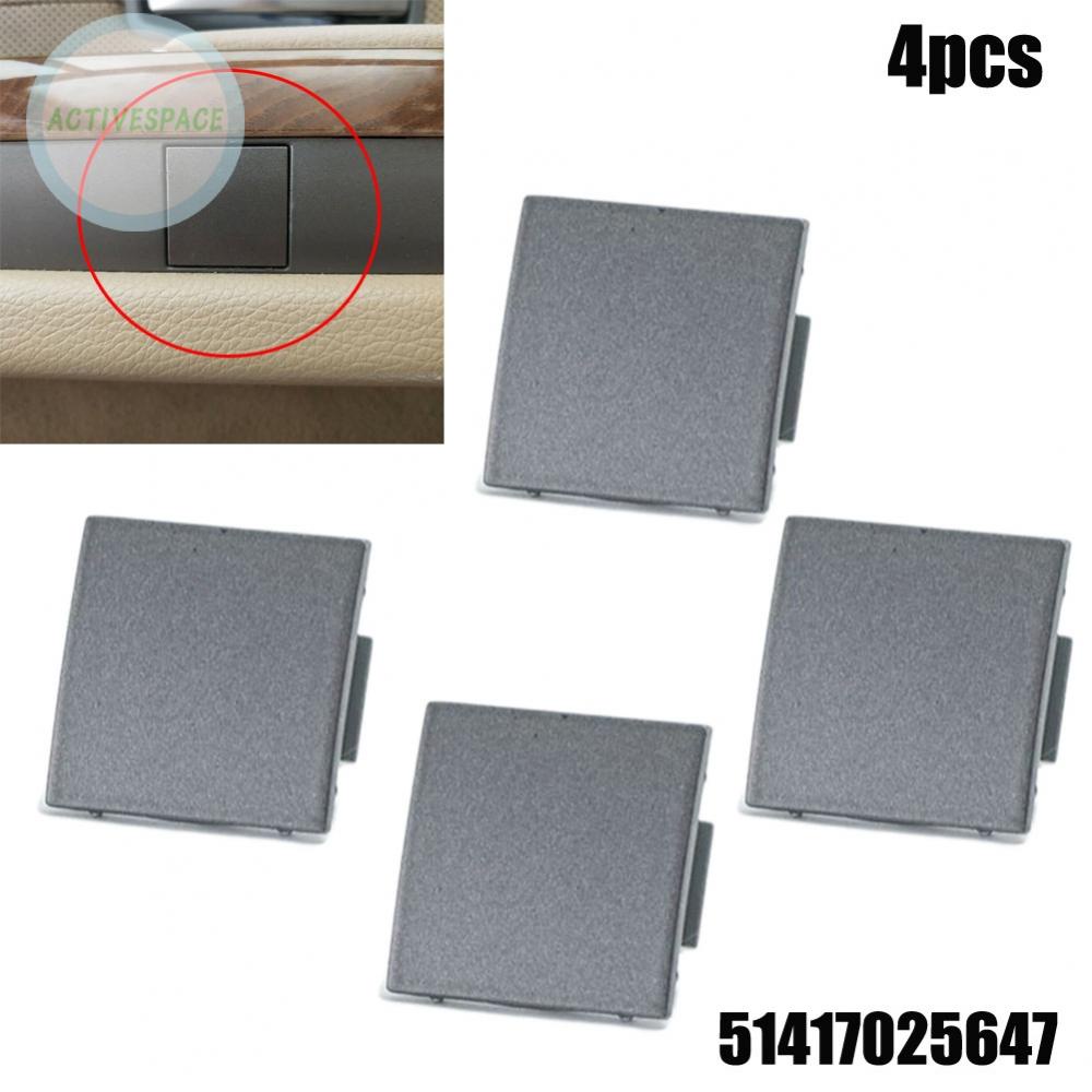 4pc Door Panel Cover Plug 51417025647 For BMW 7 Series E65 E66 745i 02-08  Grey